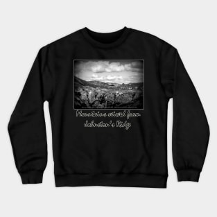 mountains seen from Johnston's Ridge Crewneck Sweatshirt